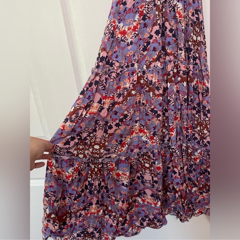 Abel The Label Maxi Multicolored Tiered Spaghetti… - image 3